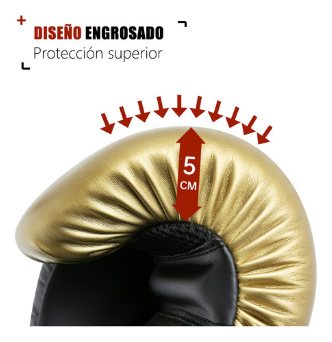 Guantes De Box Para Kickboxing Strap Velcro 16 Oz Blanco