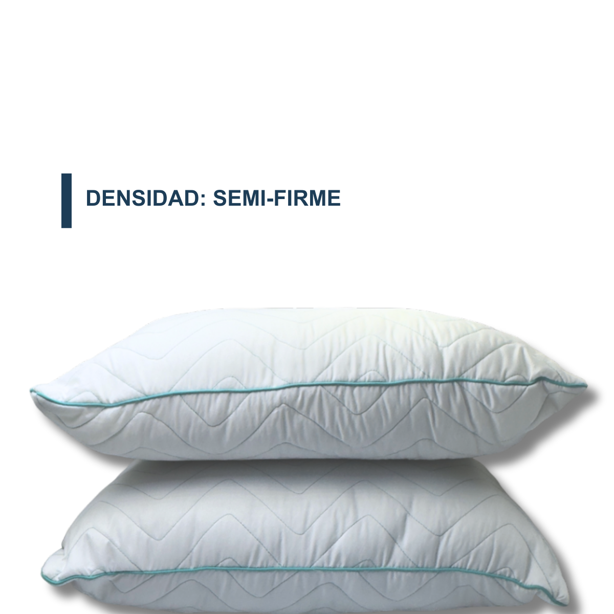 Almohada 2 Pack Semi Firme, Hipoalergénicas, Lavables, 2 Piezas, Tamaño Estándar