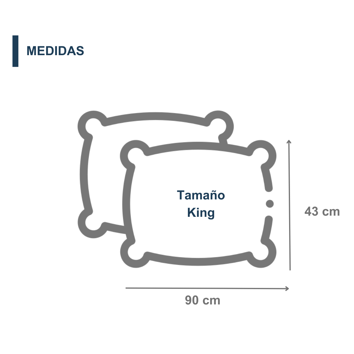 Almohada 4 Pack Semi Firme, Hipoalergénicas, Lavables, 4 Piezas, Tamaño King Size