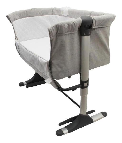 Cuna De Bebe Colecho Infanti Vinny Luz Antireflujo Mecedor Gris..