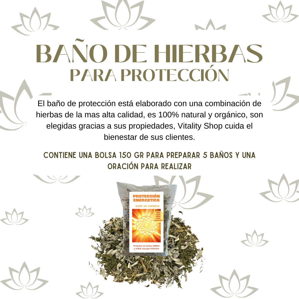 Baño De Hierbas Para Protección Malas Energías, Mala Vibra