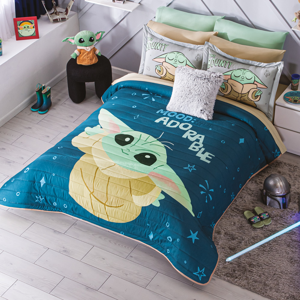Edredón Matrimonial Neo Grogu Adorable Star Wars Concord