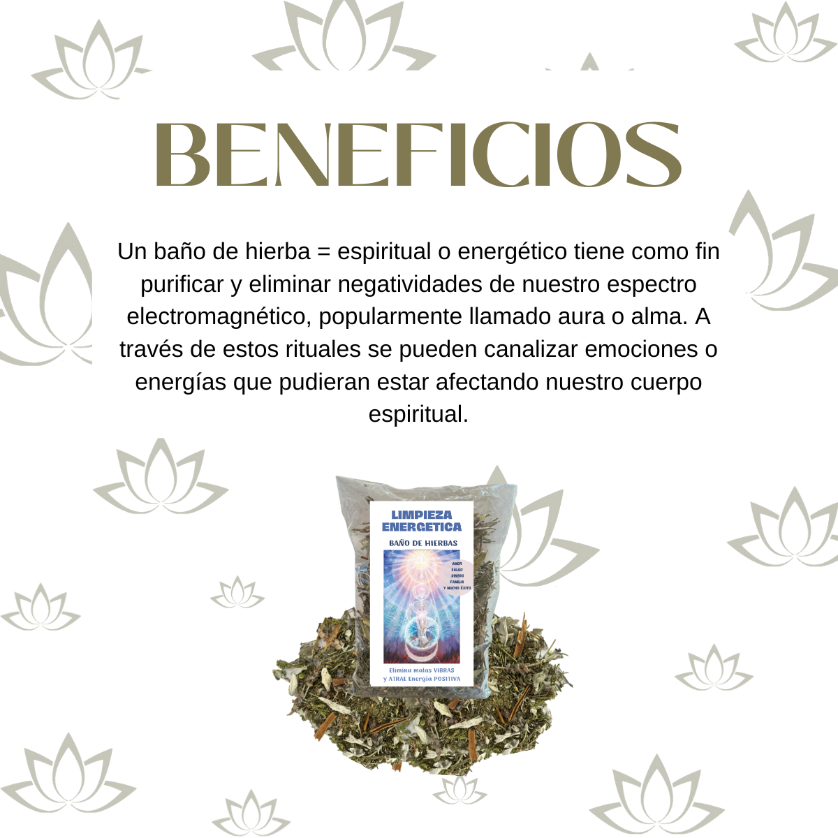 Baño de hierbas limpieza energética prosperidad y abundancia 150gr