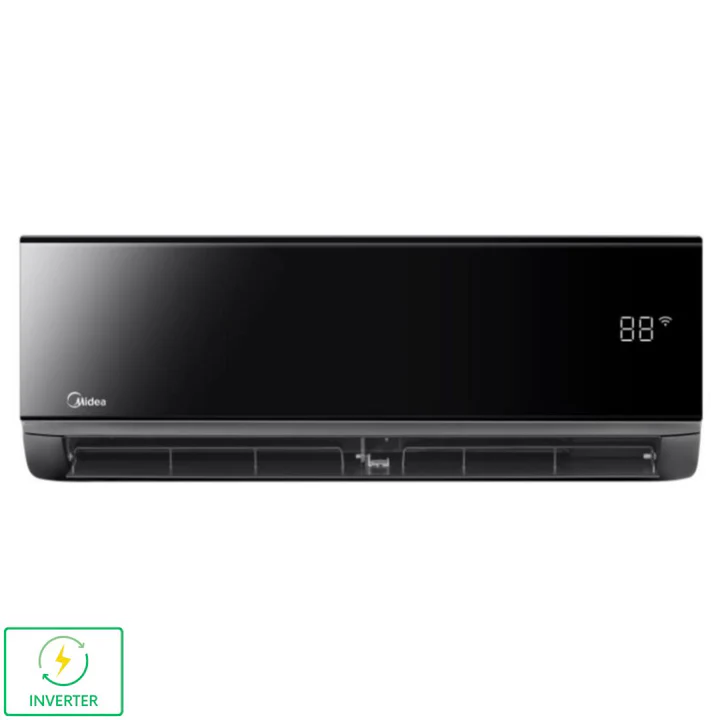 Minisplit Midea Black Inverter Xtreme (1 ton, 220V, Frío y Calor)