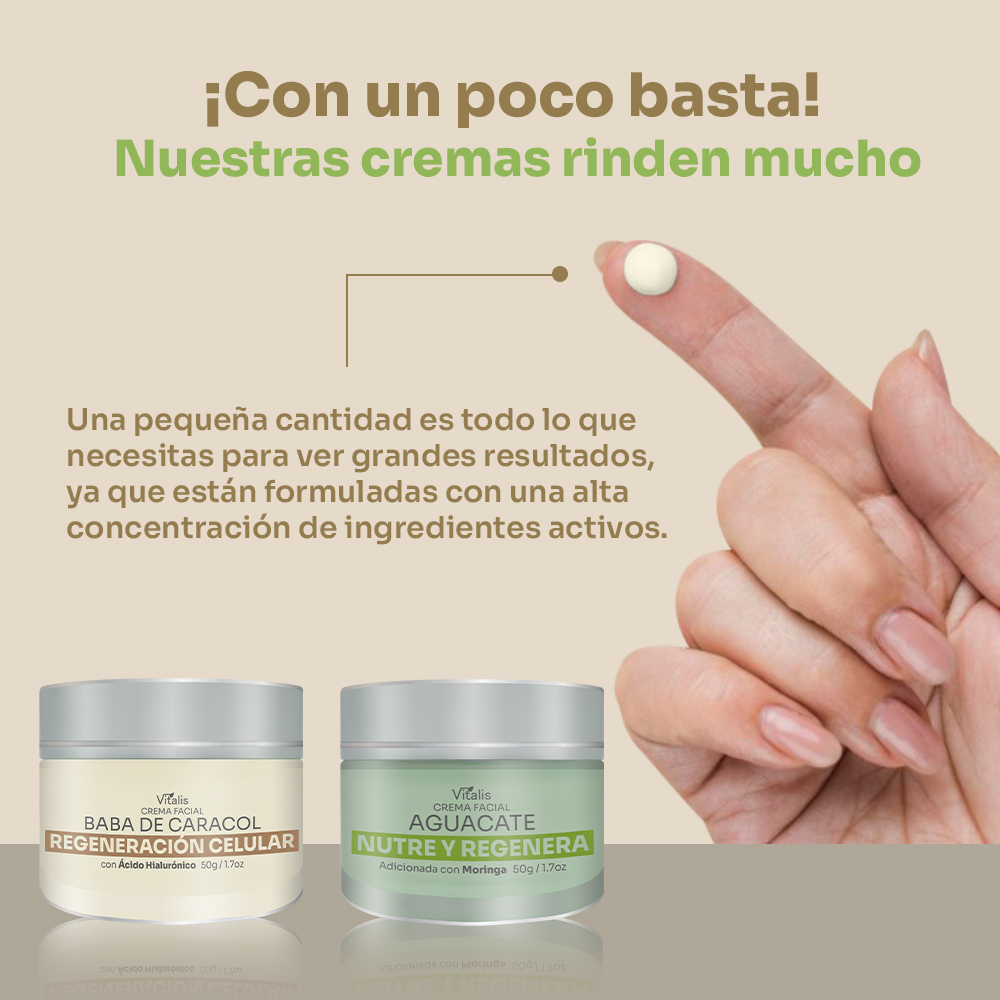 Crema Baba de Caracol Antimanchas Cicatrices Antiarrugas Vitalis