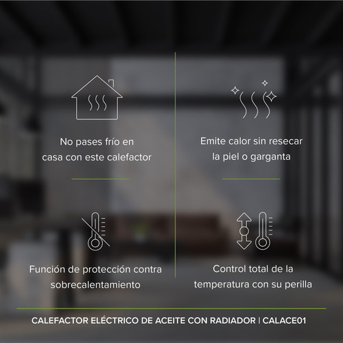 Calefactor Eléctrico De Aceite Con Radiador Avera Calace01 Color Blanco