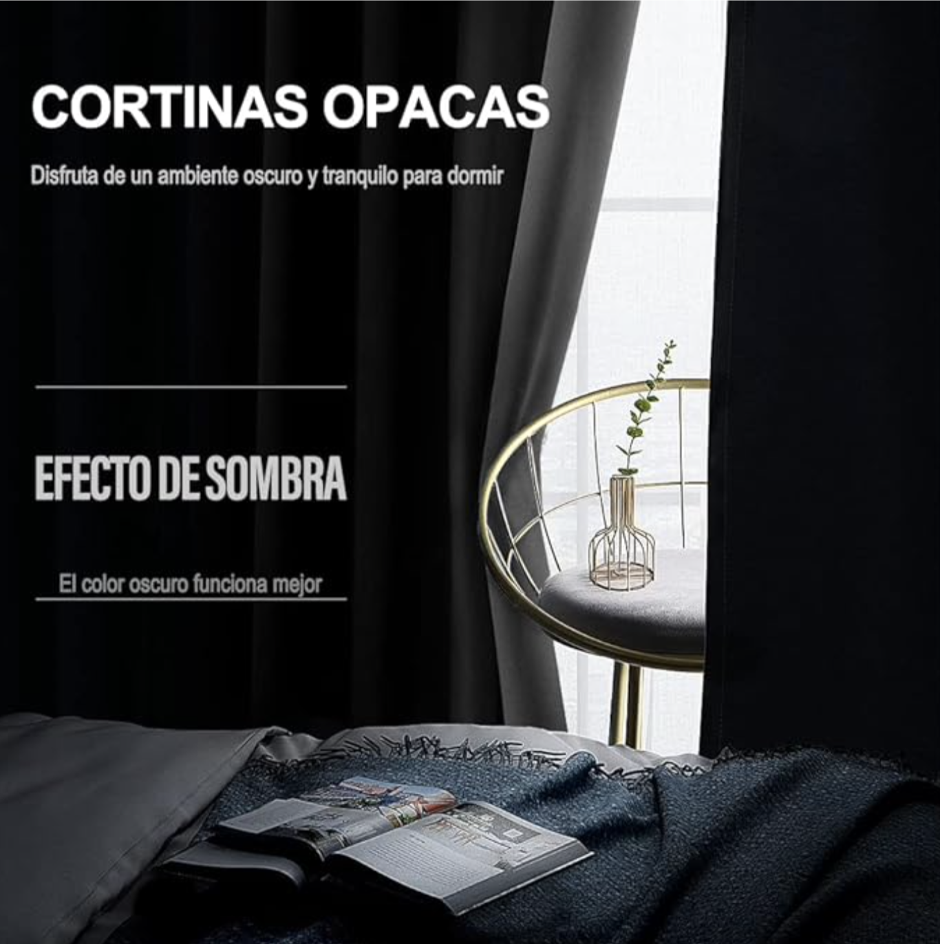 Cortinas Blackout con Aislamiento Térmico para Estar/Recámara Ventana, en 2 Paneles, con Ojales, Tela Impermeable, Reducción Ruido, Regulación de Temperatura (274 x 213 cm) 