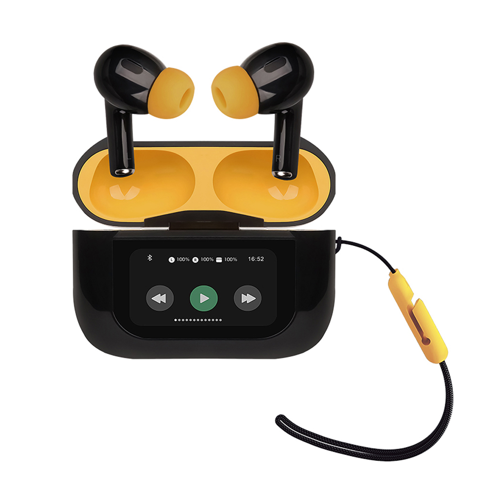 Audífonos TWS STF Tracker con pantalla LCD 