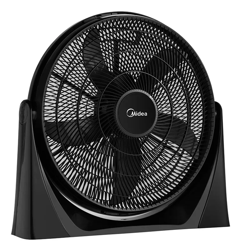 Ventilador de Piso Midea FB50-17H 20" 3 Velocidades Negro