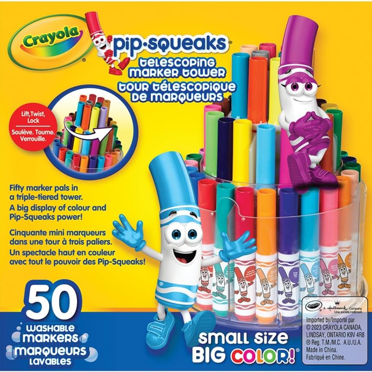 Set de Plumones Crayola PIP SQUEAKS 50 Piezas Multicolores Small Size