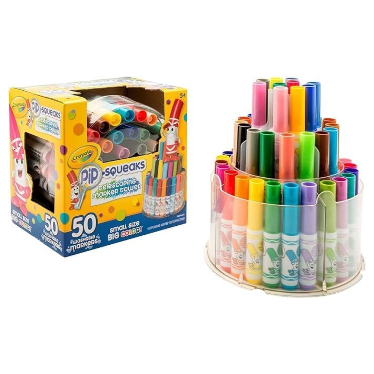 Set de Plumones Crayola PIP SQUEAKS 50 Piezas Multicolores Small Size