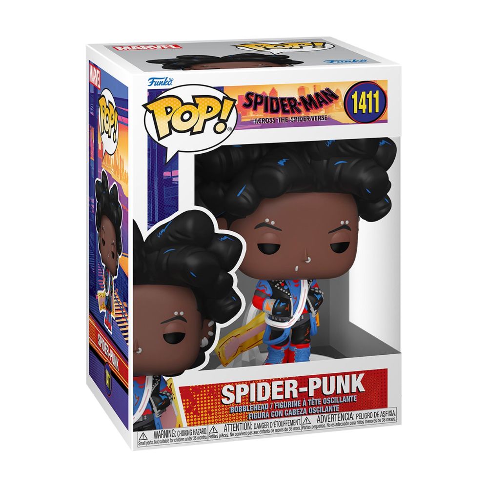 Spider Punk Unmasked Funko Pop SpiderMan Across The Spider Verse