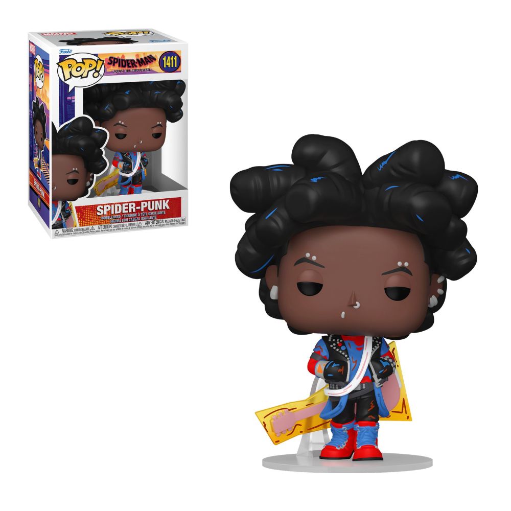 Spider Punk Unmasked Funko Pop SpiderMan Across The Spider Verse