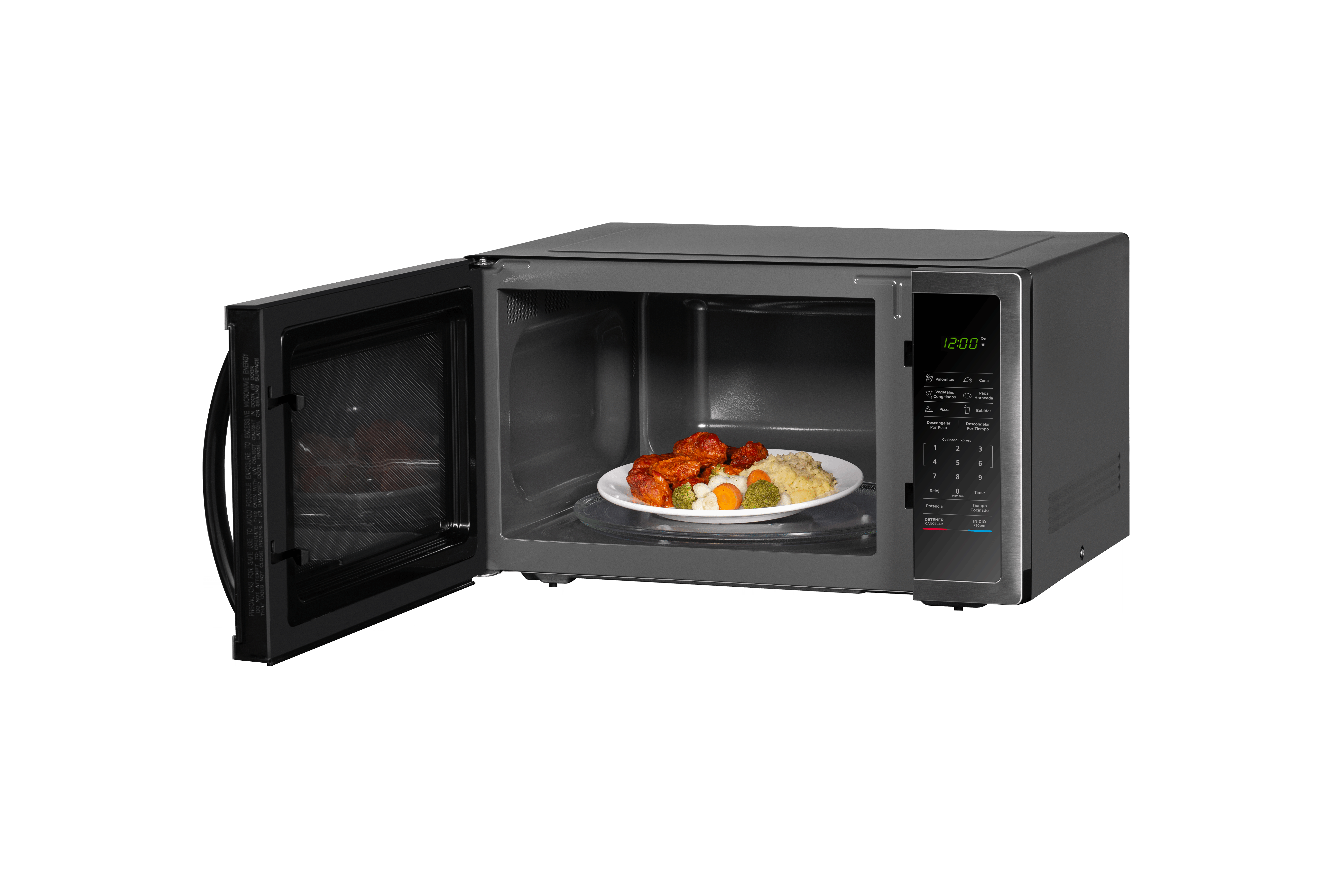 Horno de Microondas Midea MMDHF16S2SS 1.6 Pies 10 Niveles de Potencia Acero Inoxidable