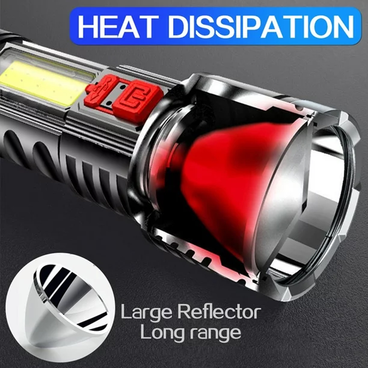 Linterna Tactica Recargable Linterna Led Militar