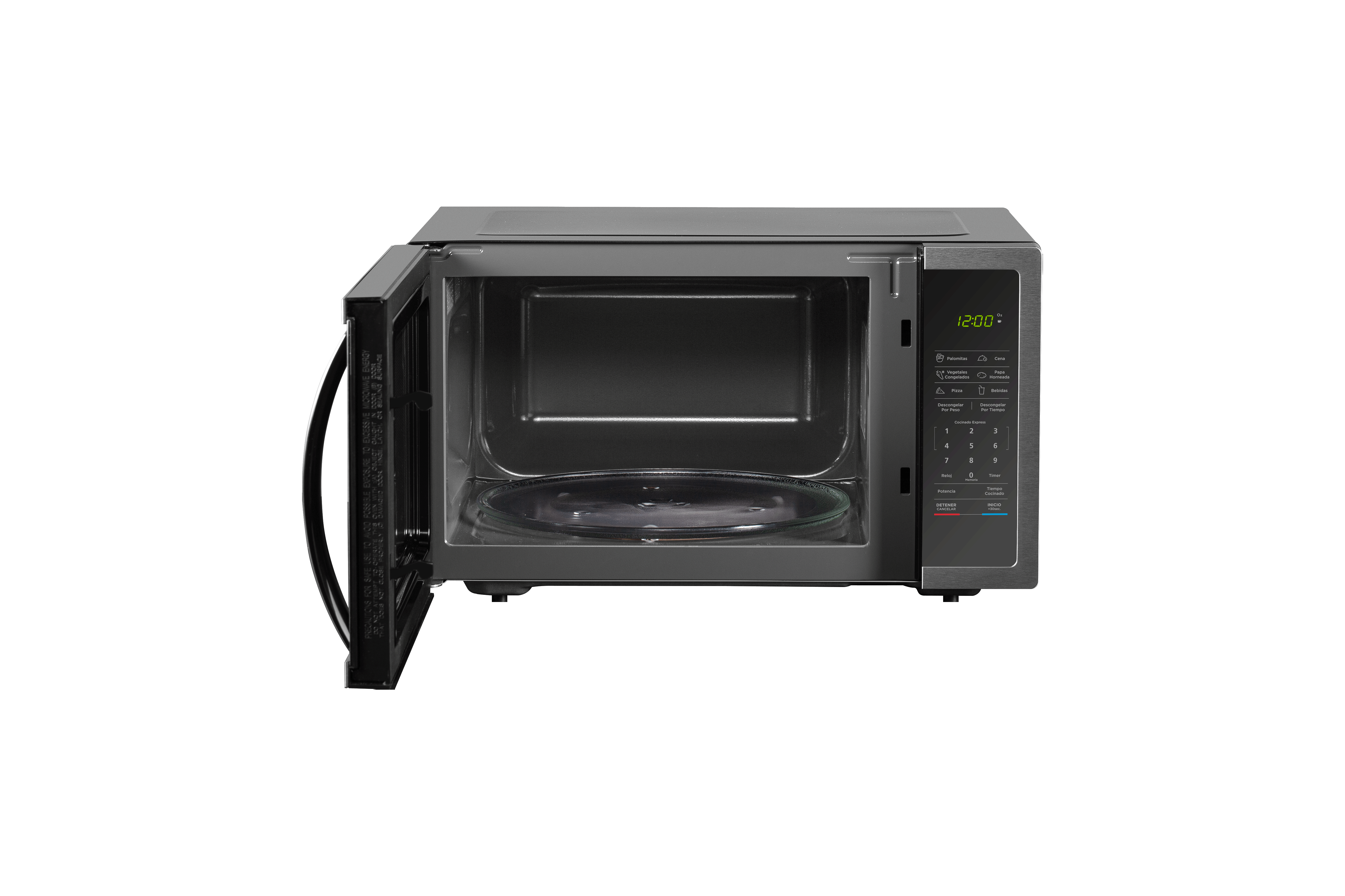 Horno de Microondas Midea MMDHF16S2SS 1.6 Pies 10 Niveles de Potencia Acero Inoxidable