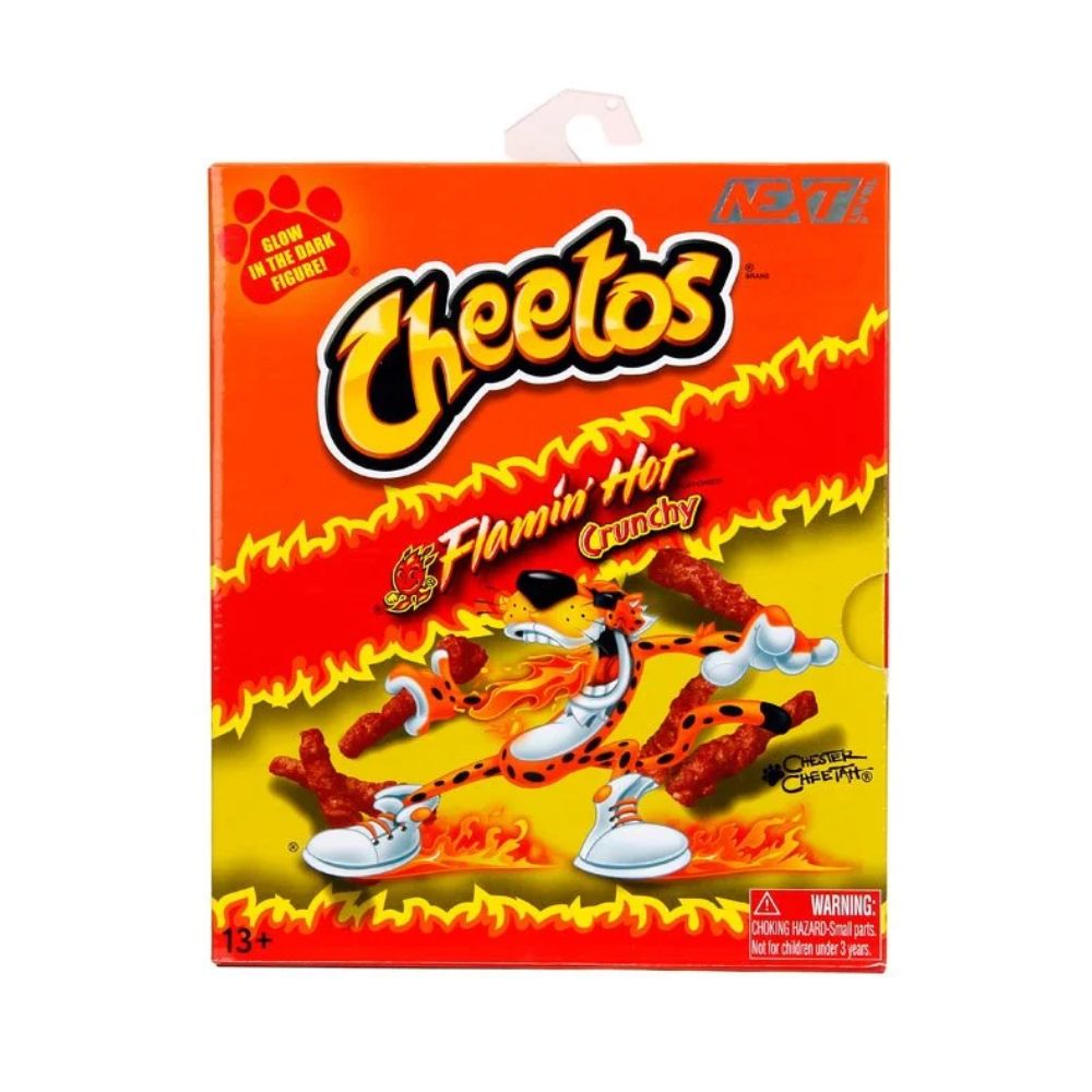 Chester Cheetah Flamin' Hot GLOW Figura de accion 6 pulgadas Cheetos