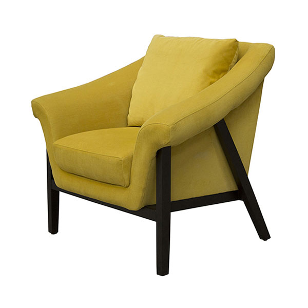 SILLON INDIVIDUAL TELA PATAS MADERA CONCEPT HOUSE CASPIA