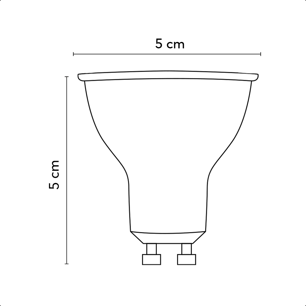 Foco Led Icon Par16 Atenuable 7W Base GU10 Color De La Luz Blanco Cálido