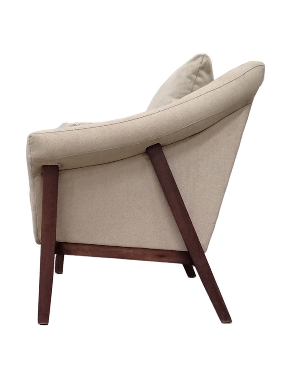 SILLON INDIVIDUAL TELA PATAS MADERA CONCEPT HOUSE CASPIA