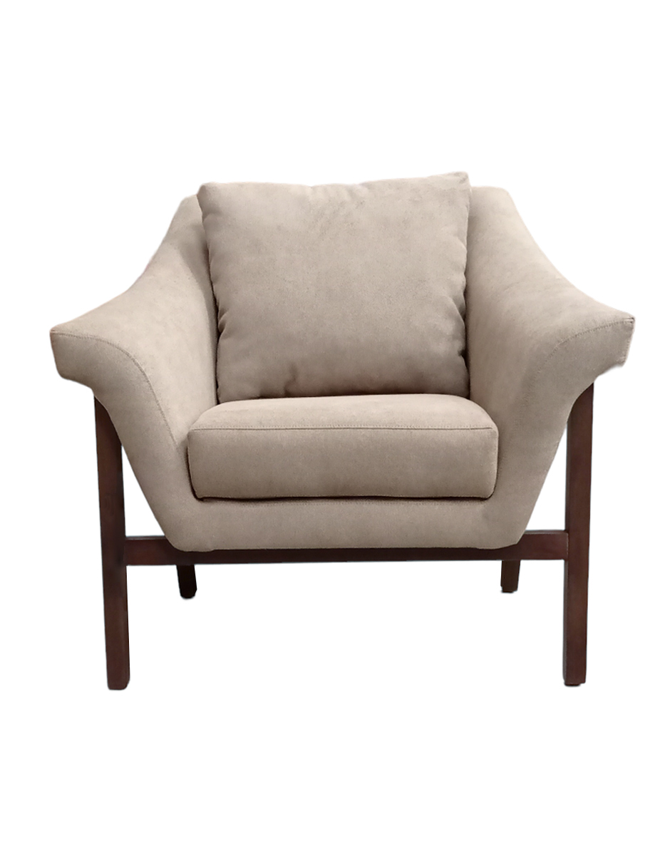 SILLON INDIVIDUAL TELA PATAS MADERA CONCEPT HOUSE CASPIA