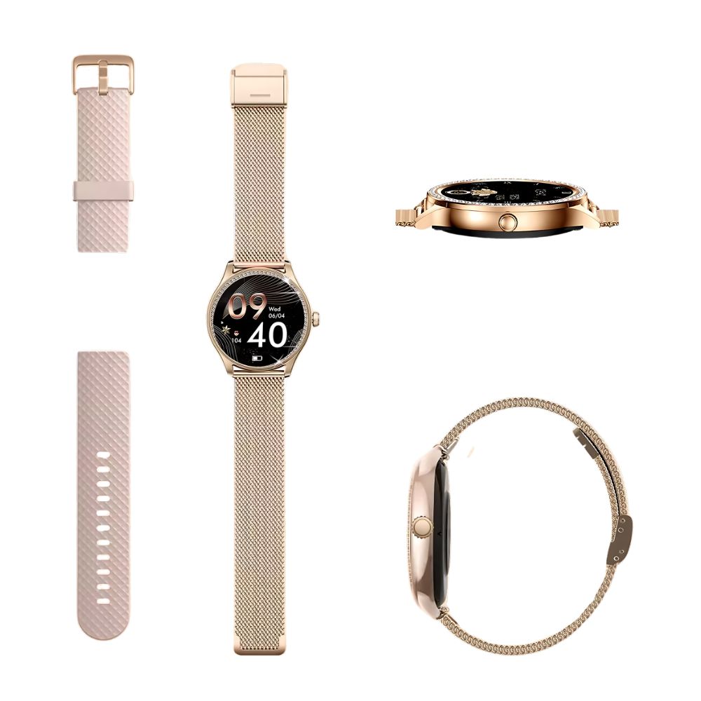 Smartwatch Gadgets&Fun Elegant Alexa con Pantalla Grande y Diseño Femenino