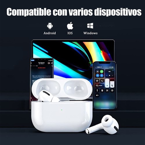 Auriculares Inalámbricos Pro3 Compatibles Con iPhone Android Blanco