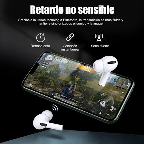 Auriculares Inalámbricos Pro3 Compatibles Con iPhone Android Blanco