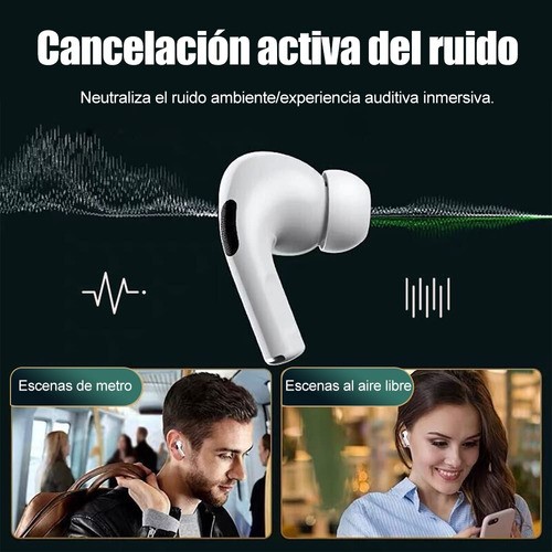 Auriculares Inalámbricos Pro3 Compatibles Con iPhone Android Blanco