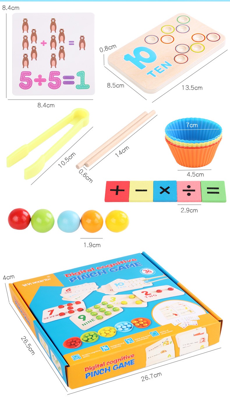 Juego para clasificar, aprender conteo y operaciones básicas