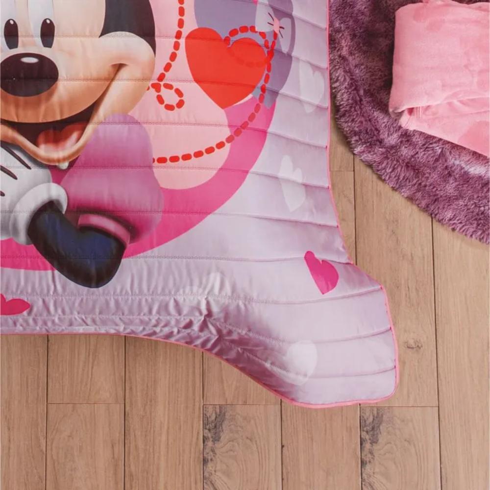 Edredón Individual Lavable Neo Minnie Love Rosa Concord