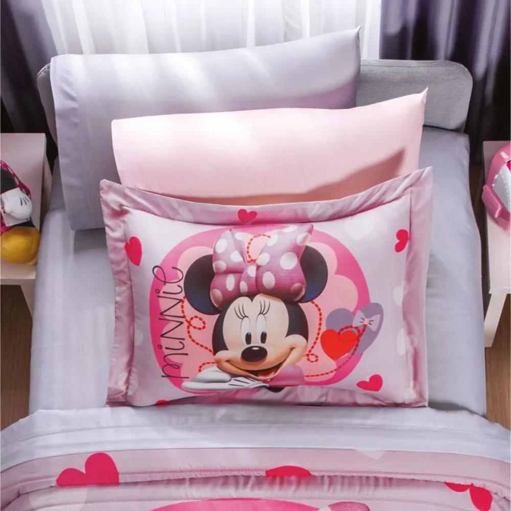 Edredón Individual Lavable Neo Minnie Love Rosa Concord