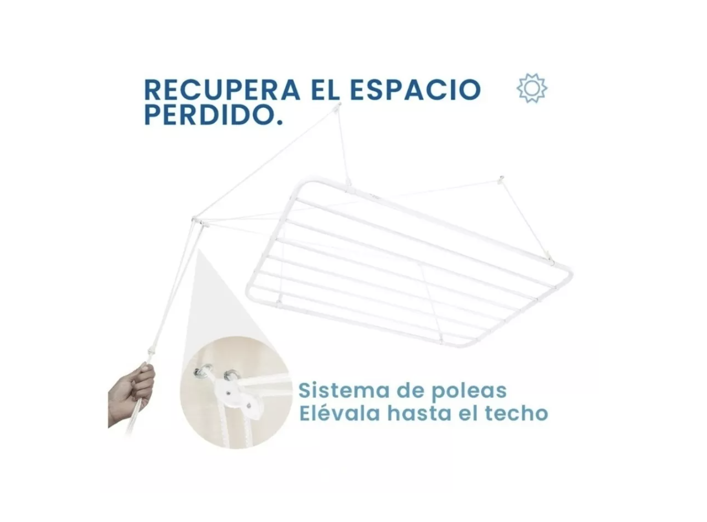 Tendedero De Techo 8 Metros Altura Ajustable