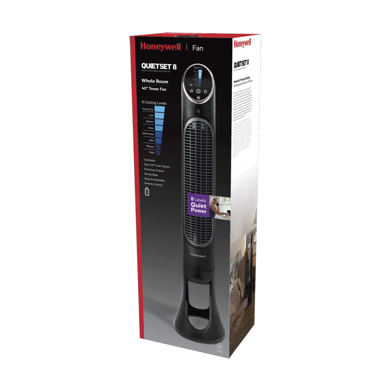 Ventilador de torre oscilante de 8 velocidades Honeywell HYF290B