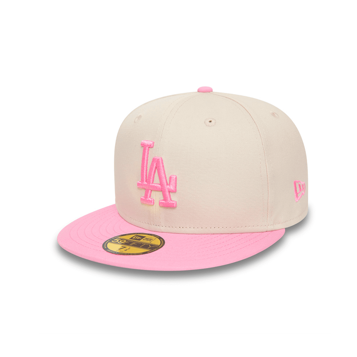 Gorra New Era Los Angeles Dodgers 59fifty Blanco/Rosa talla 7 3/8