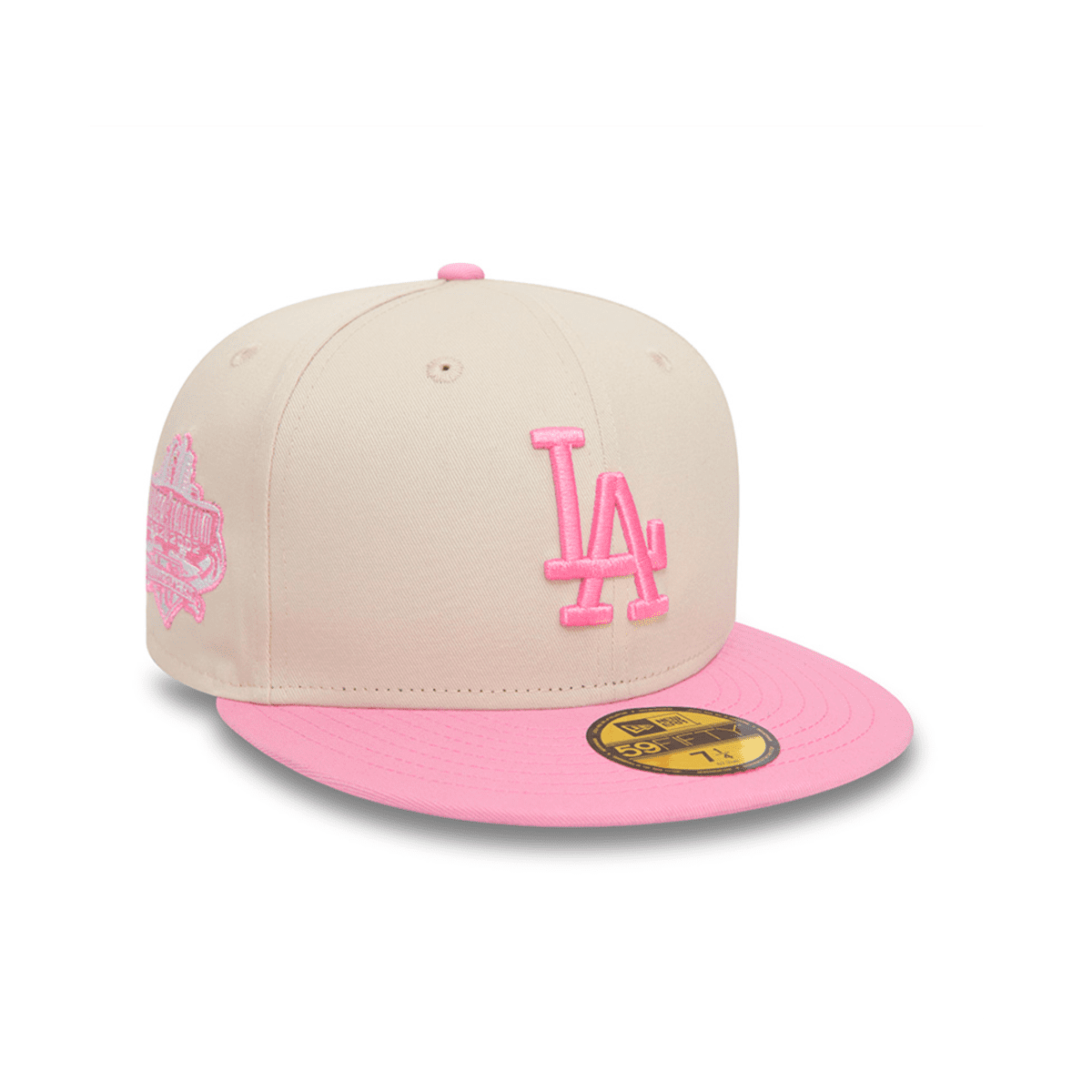 Gorra New Era Los Angeles Dodgers 59fifty Blanco/Rosa talla 7 3/8