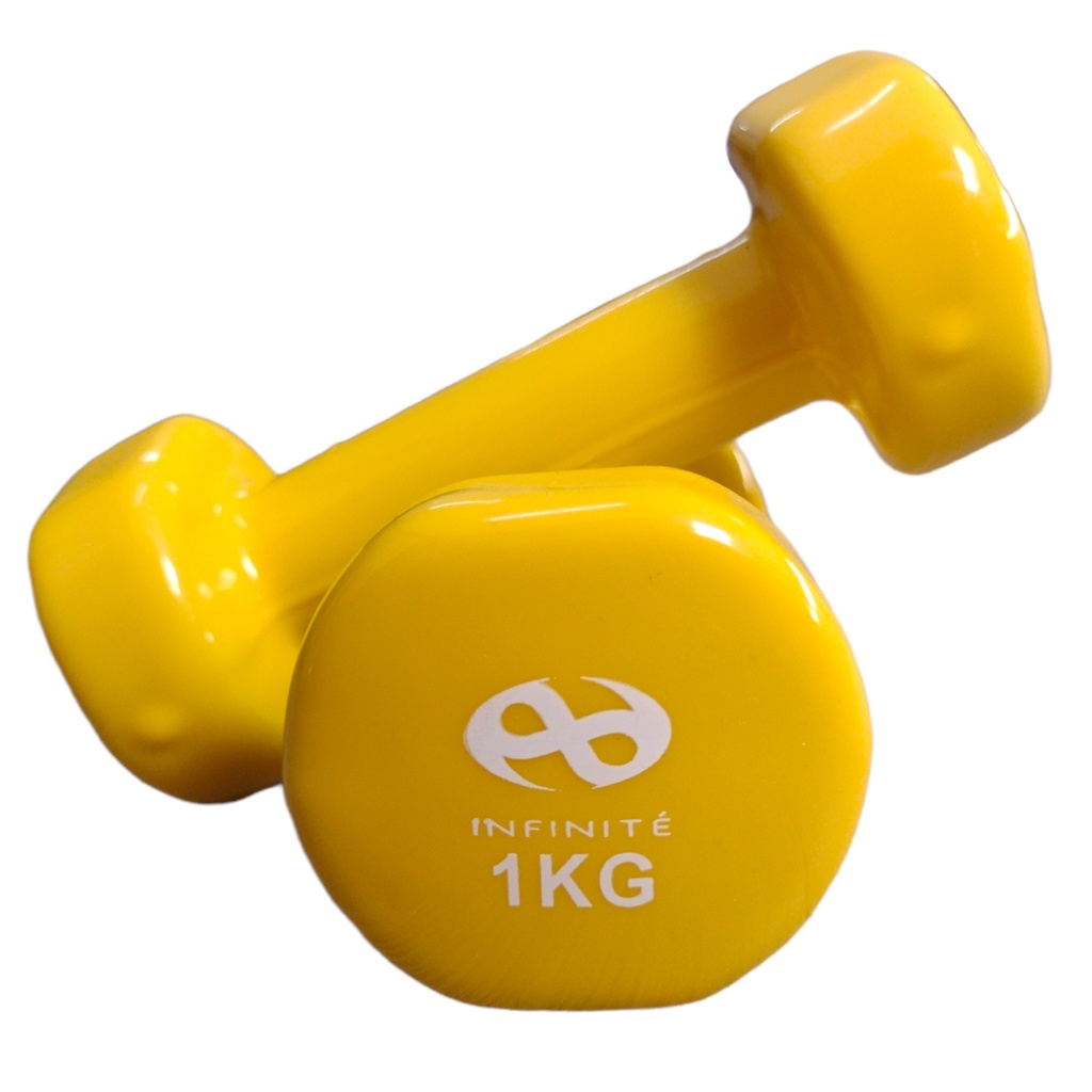 Par de Mancuernas Profesionales forro de Vinil 1kg IF-V1 Infinité 