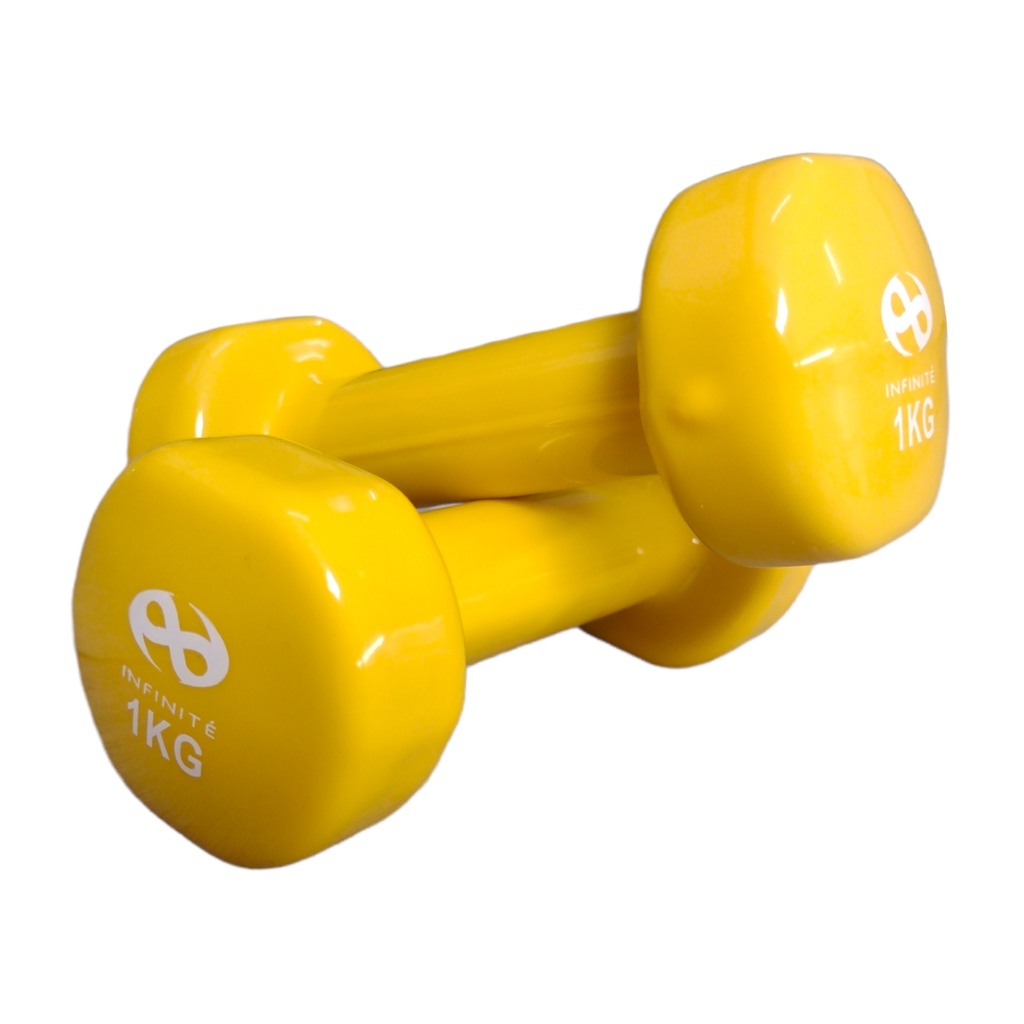 Par de Mancuernas Profesionales forro de Vinil 1kg IF-V1 Infinité 