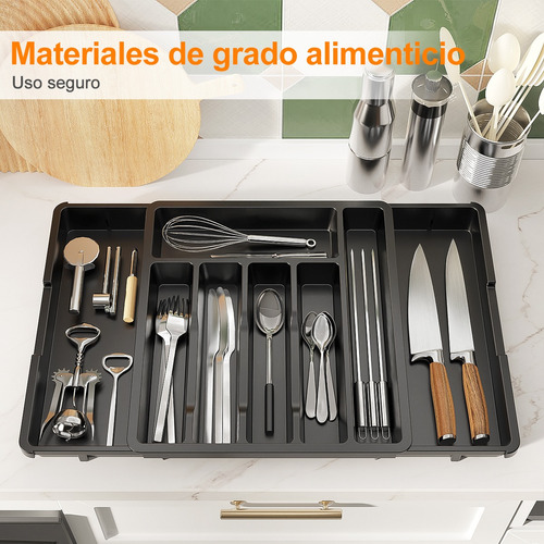 Bandeja Extensible Para Cajones De Cocina 8 Compartimentos