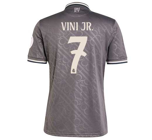 Nuevo! Jersey Real Madrid 2024/2025 Tercero Gris Vinicius Jr 7 Talla XL