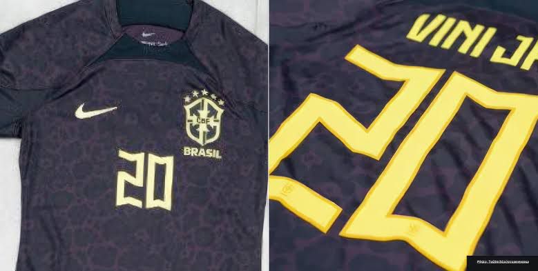 Nuevo! Jersey Brasil 2024/2025 Vinicius Jr 7 Edicion Especial Racismo Negro Black  Talla XL