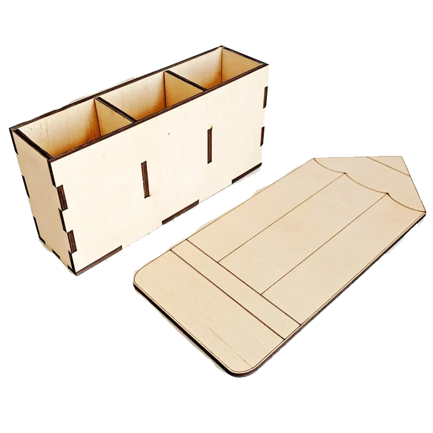 Porta lápices de madera organizador decorativo en forma de lápiz