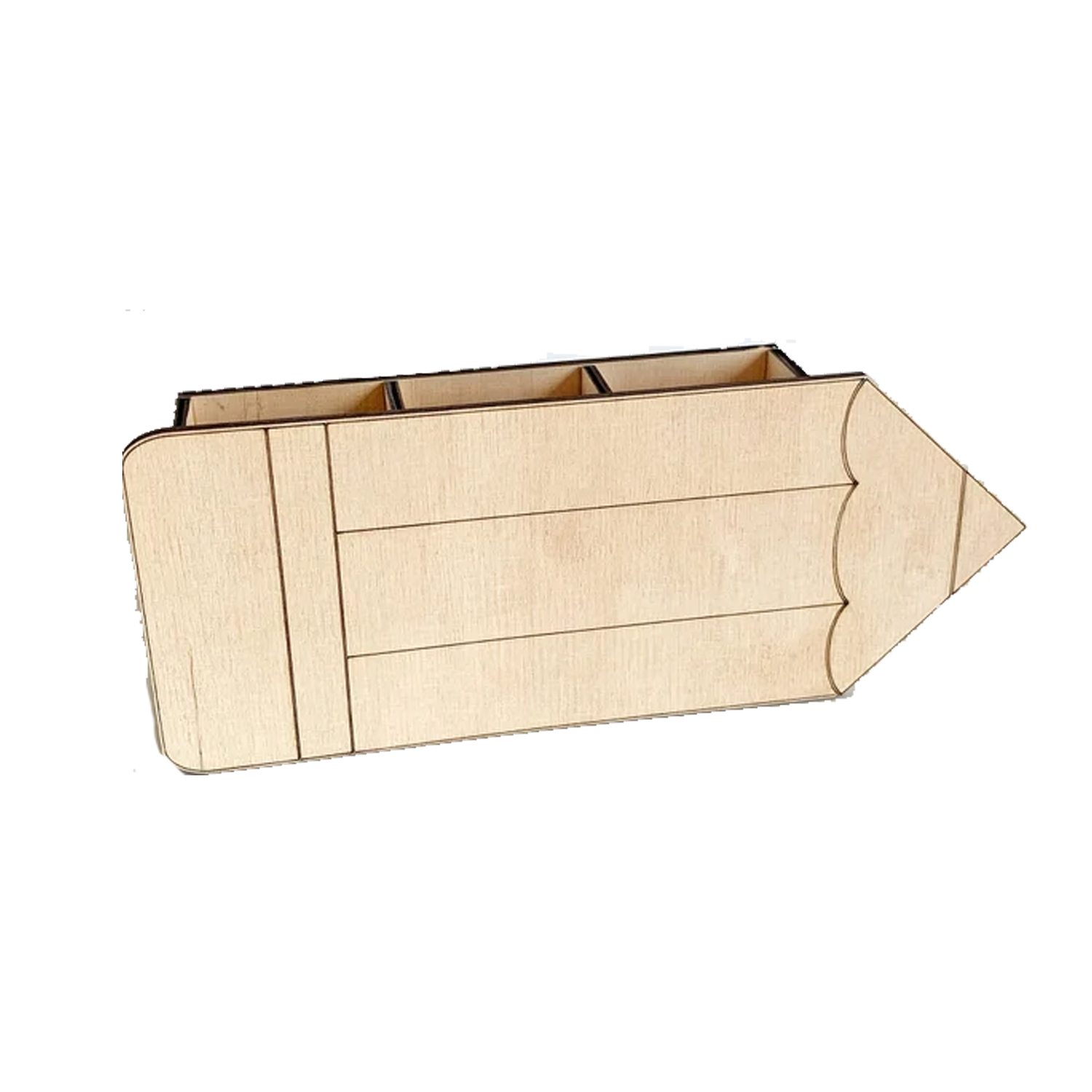 Porta lápices de madera organizador decorativo en forma de lápiz
