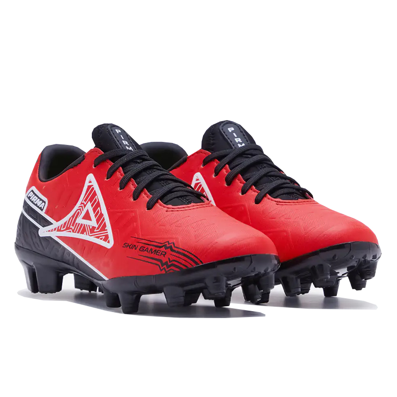 Pirma Tenis Tachones 3046 Futbol Unisex Negro Rojo 