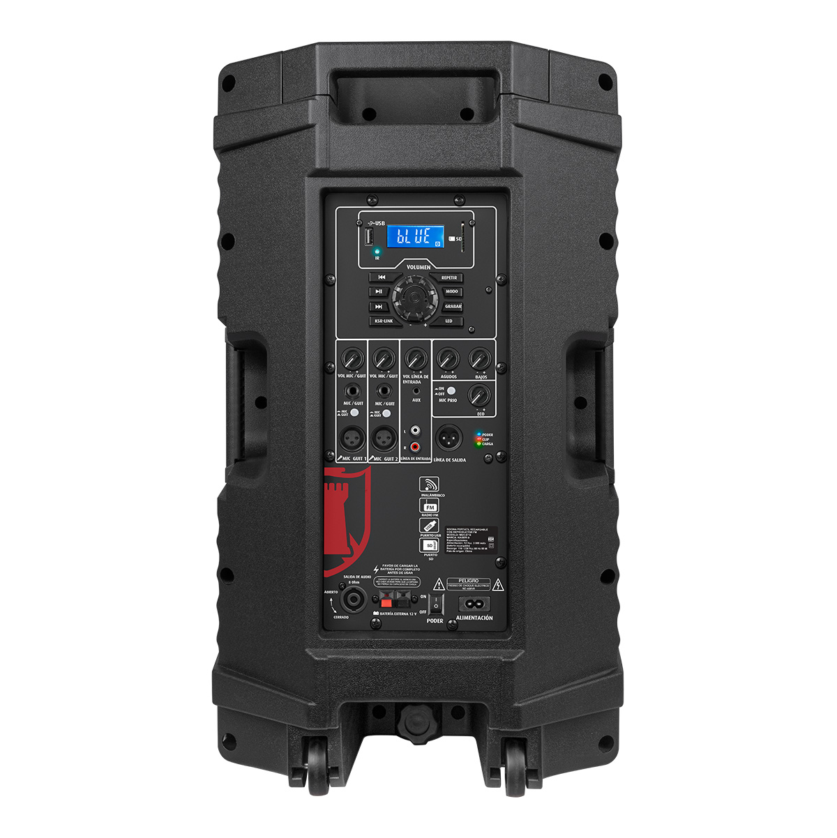 Bocina Portátil Kaiser Recargable 15" MSA-9716