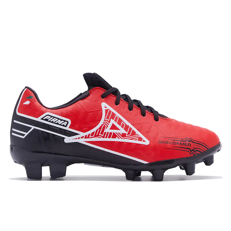 Pirma Tenis Tachones 3046 Futbol Unisex Negro Rojo 