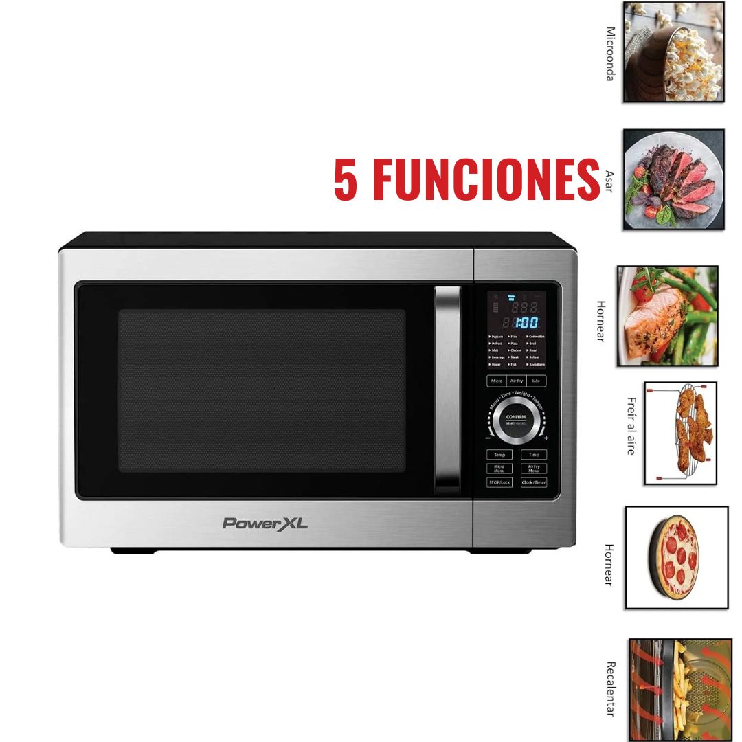 Horno Microondas 5 EN 1 (Freidora de Aire) POWER XL BDK03  RENOVADO