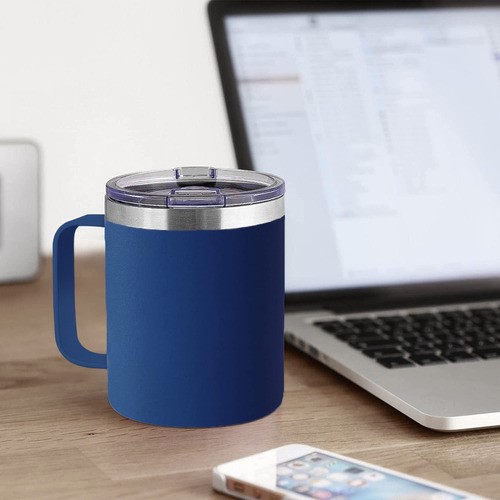 Vaso Térmico De Acero Inoxidable 12 Oz Portátil Azul marino