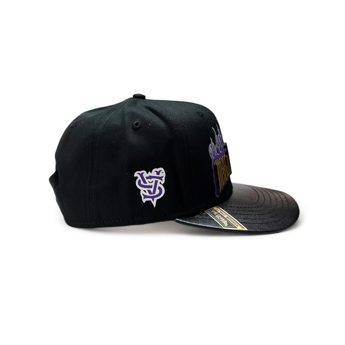 Gorra VAGO Style MALA INFLUENCIA Negra Visera Curva de Piel