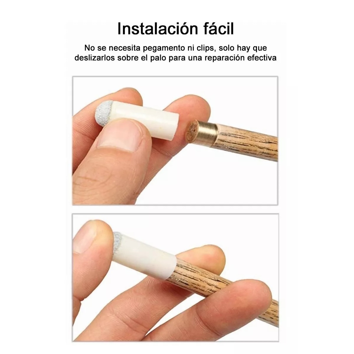 Set 80 Piezas Casquillo Y Guantes Para Tacos De Billar